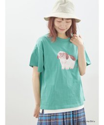 Samansa Mos2(サマンサ　モスモス)/【miyuki matsuo×Samansa Mos2】プリントTシャツ/グリーン