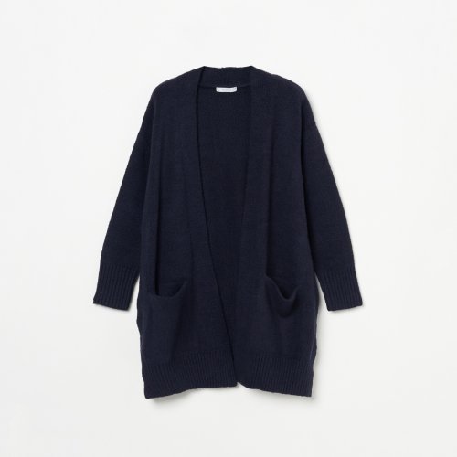 HELIOPOLE(エリオポール)/ORGANIC COTTON LONG CARDIGAN/ネイビー