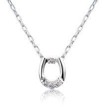 JEWELRY SELECTION/[ララクリスティー] LARA Christie ダイヤモンド ホースシュー ネックレス 3石 計0.03ct PT900 プラチナ lp71－0013－pt/506101192