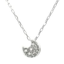 JEWELRY SELECTION/[ララクリスティー] LARA Christie ネックレス ダイヤモンド ムーン 6石 計0.06ct PT900 プラチナ lp71－0014－pt/506101194