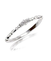 JEWELRY SELECTION/[ララクリスティー] LARA Christie ピンキー リング 天然ダイヤモンド 計0.02ct 3号 PT900 プラチナ lr56－0003－pt－03/506101204