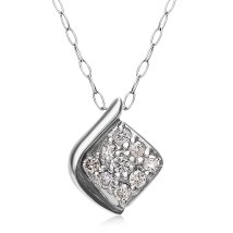 JEWELRY SELECTION/[ララクリスティー] LARA Christie ダイヤモンドネックレス Pt900 プラチナデザイン ダイヤ 計0.1ct lpi51－0015－pt/506101248