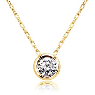 JEWELRY SELECTION/[ララクリスティー] LARA Christie ネックレス サニー ダイヤモンド フクリン 0.1ct イエローゴールド K18YG lp51－0007－yg/506101374