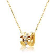 JEWELRY SELECTION/[ララクリスティー] LARA Christie ダイヤモンド エタニティ ネックレス 計0.15ct SIクラス・Hカラー 11石 K18 イエローゴールド /506101398