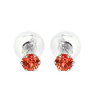 JEWELRY SELECTION/[ララクリスティー] LARA Christie オレンジサファイア ピアス 計0.3ct Pt900 プラチナ le71－0012－pt－o/506101414