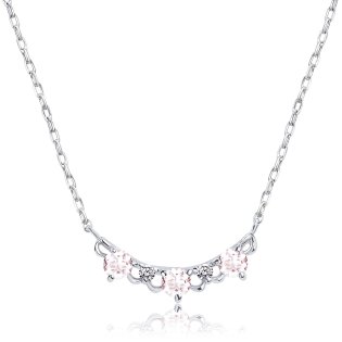 JEWELRY SELECTION/[ララクリスティー] LARA Christie ネックレス レディース モルガナイト 計0.15ct ダイヤモンド計0.02ct PT900 プラチナ lp1/506101506