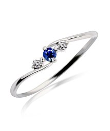 JEWELRY SELECTION/[ララクリスティー] LARA Christie 指輪 サファイア 0.05ct ダイヤモンド ファッション リング 7号 lr71－0005－pt－07/506101549