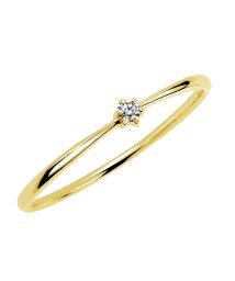 JEWELRY SELECTION/[ララクリスティー] LARA Christie リング レディース 指輪 ダイヤモンド 0.02ct シンプル タイプ K18 ゴールド 5号 lr71－00/506101569