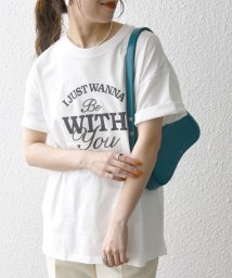 SHIPS any WOMEN/《予約》SHIPS any:〈洗濯機可能〉ロゴ プリント TEE/506101622