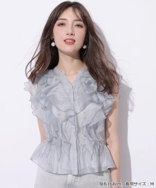 フリルショートブラウス CEG1599463890(12155円)