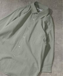 B.C STOCK(ベーセーストック)/C/VOILE 3/4 SLV. REGシャツ/グリーン