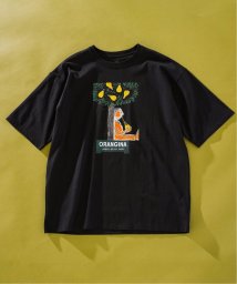 417 EDIFICE(フォーワンセブン　エディフィス)/SAVIGNAC (サビニャック) 別注 French Company プリント Tシャツ/ブラック