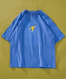 417 EDIFICE(フォーワンセブン　エディフィス)/SAVIGNAC (サビニャック) 別注 French Company プリント Tシャツ/ブルーA