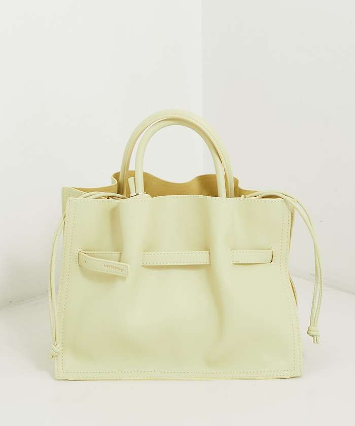 LOWELLThings Swell/2WAYギャザーオープントートBAG mini イエロー F LOWELLThings Swell/2WAYギャザーオープントートBAG mini イエロー F