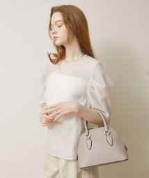 LOWELL Things(LOWELLThings)/【付け替えショルダーベルト付】Amie/WベルトminiボストンBAG/ベージュ