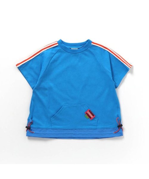 BREEZE(ブリーズ)/裾絞りネオンTシャツ/ブルー