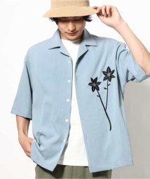 a.v.v (MEN)/【トレンド】フラワー刺繍オープンカラーシャツ 五分袖/506015669
