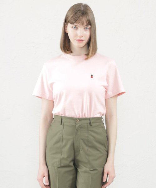 MACKINTOSH PHILOSOPHY(マッキントッシュ フィロソフィー)/【WEB&一部店舗限定】バッキンガムベア ワンポイントワッペンT/ピンク