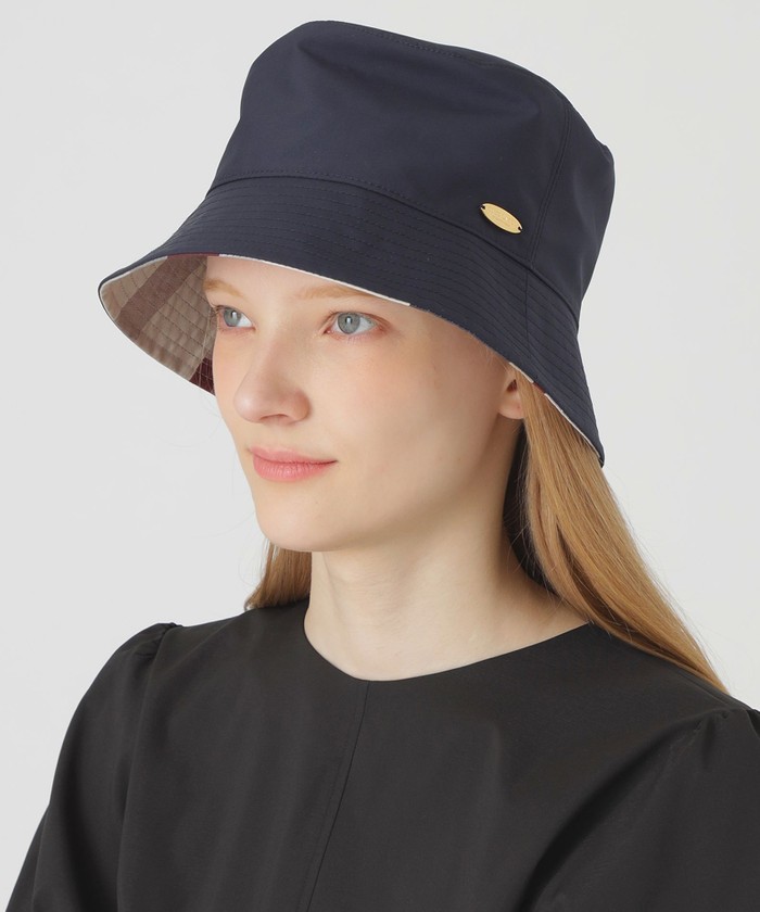 【新品】ブルーレーベル　リバーシブルバケットハット　日本製　現行品 BLUE LABEL / BLACK LABEL CRESTBRIDGE｜リバーシブルバケット