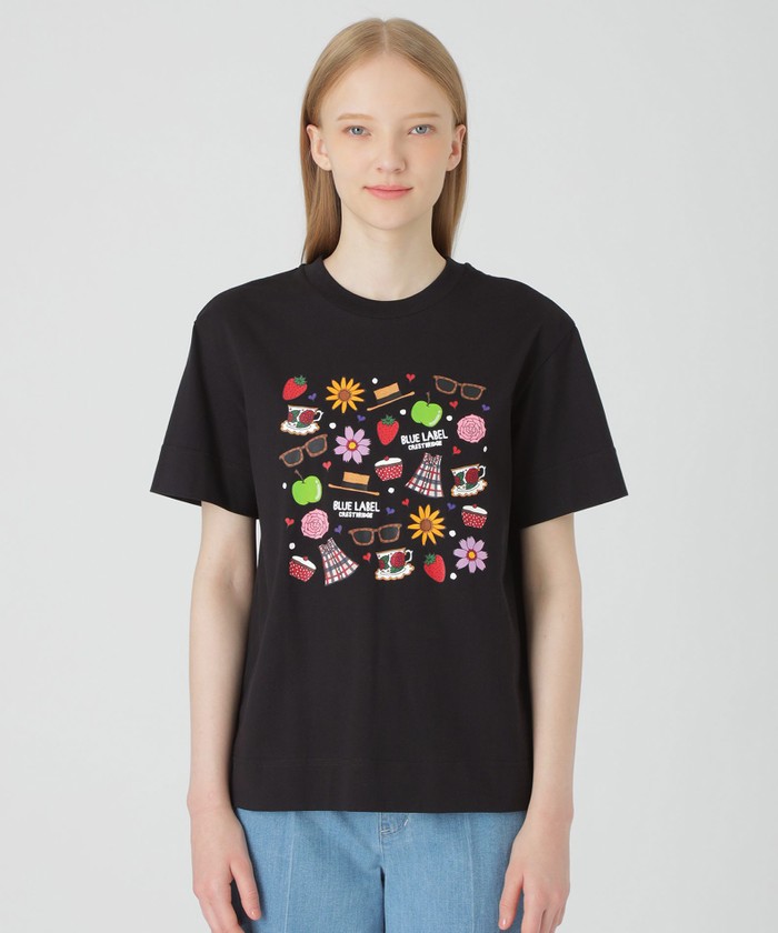 新品未使用タグ付クレストブリッジ【クラーク志織コラボベーシッククリア天竺Tシャツ クラーク志織コラボ】ベーシッククリア天竺Tシャツ(506064357