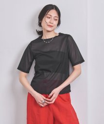 UNITED ARROWS(ユナイテッドアローズ)/シアー Tシャツ/BLACK