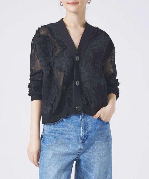 boussole×qualiteカットフリンジカーデ - 最も安い購入