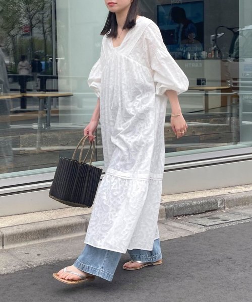 コットンジャガードワンピース 