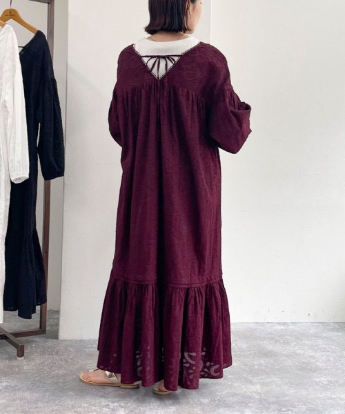 コットンジャガードワンピース 