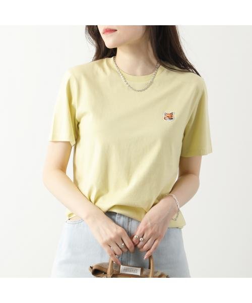 MAISON KITSUNE(メゾンキツネ)/MAISON KITSUNE 半袖 Tシャツ LW00105KJ0008 クルーネック /イエロー系1