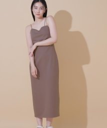 JILL by JILL STUART(ジル バイ ジル スチュアート)/ジルバイベーシックカップ付きキャミワンピース/モカ