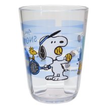 cinemacollection/スヌーピー プラカップ クリアタンブラー 370ml Snoopy Tennis ピーナッツ カミオジャパン プラコップ かわいい キャラクター グッズ /506100610