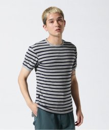 AVIREX(AVIREX)/《DAILY/デイリー》DAILYCREW NECK BORDER T－SHIRT/ クルーネック ボーダーTシャツ/グレー