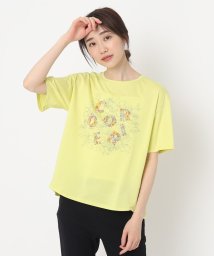 CORDIER(ＣＯＲＤＩＥＲ)/花柄プリントロゴTシャツ/ライトイエロー（030）