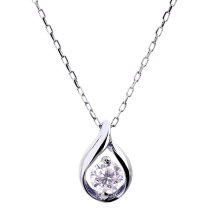 JEWELRY SELECTION/[ララクリスティー] LARA Christie ダイヤモンド 0.1ct デザイン1粒 ネックレス PT900 プラチナ lp71－0010－pt/506102239