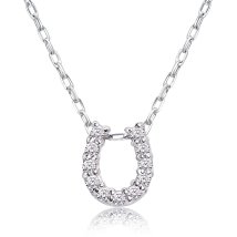 JEWELRY SELECTION/[ララクリスティー] LARA Christie ダイヤモンド ホースシュー ネックレス 11石 計0.1ct PT900 プラチナ lp71－0011－pt/506102241