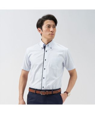 TOKYO SHIRTS/【超形態安定】 ボタンダウン 半袖 形態安定 ワイシャツ/506102285
