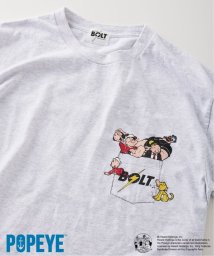 JOURNAL STANDARD relume Men's(ジャーナルスタンダード　レリューム　メンズ)/POPEYE(TM) × LIGHTNING BOLT 別注 90s プリントTシャツ/グレーA