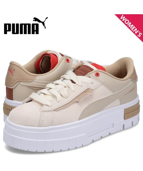 PUMA(プーマ)/PUMA プーマ スニーカー ウィメンズ メイズ クラッシュド ノーフィルター レディース 厚底 MAYZE CRASHED NO FILTER WNS ベージ/その他