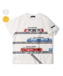 moujonjon(ムージョンジョン)/【子供服】 moujonjon (ムージョンジョン) 日本製 JR貨物電車線路繋がり半袖Tシャツ 90cm～130cm F32813/ホワイト