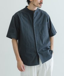 URBAN RESEARCH/JOG COTTONバンドカラー半袖シャツ/506103553