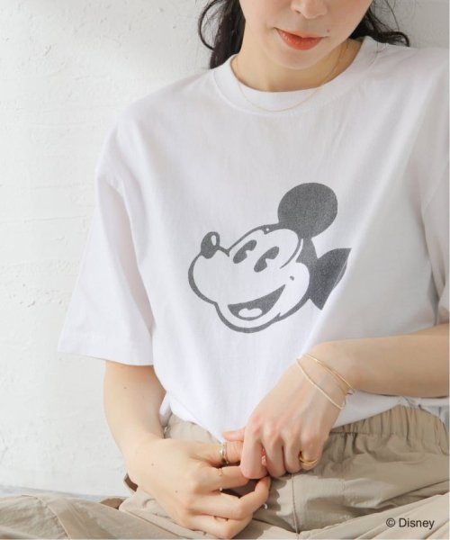 journal standard  L'essage (ジャーナルスタンダード　レサージュ)/《追加予約3》MICKEY/ピグメントTシャツ/ホワイト