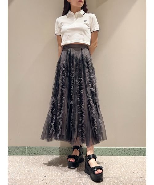 ランダムフリルチュールスカート 予めご了承ください