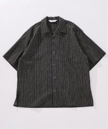 417 EDIFICE(フォーワンセブン　エディフィス)/《予約》LE JAPON Akita ワンピースカラーシャツ/ブラック