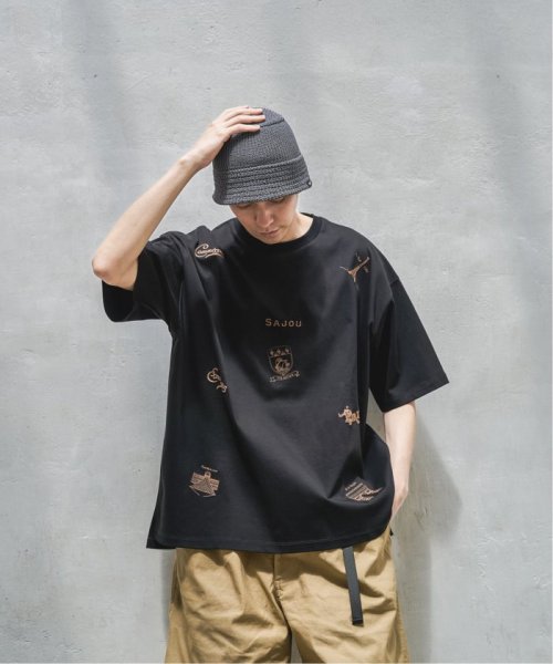 417 EDIFICE(フォーワンセブン　エディフィス)/《予約》SAJOU Tシャツ/ブラック