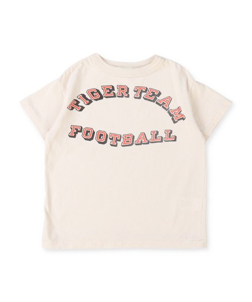 DENIM DUNGAREE(デニムダンガリー)/ビンテージ天竺 FOOTBALL Tシャツ/ライトピンク