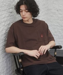 coen(coen)/TOWNCRAFT（タウンクラフト）別注ロゴプリントTシャツ/DK.BROWN