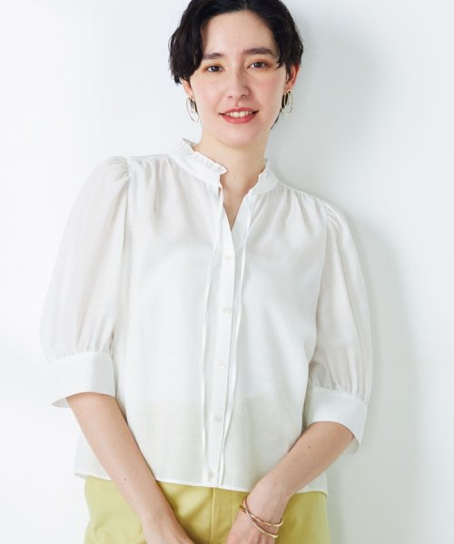 ラウラ Laura 持たさ 袖フリルトップス 