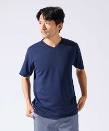 ABAHOUSE/【チェック柄】ジャガード Vネック 半袖 Tシャツ/506096972