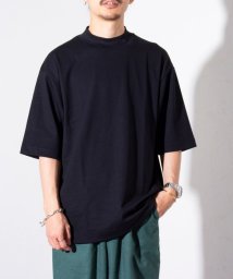 GLOSTER(GLOSTER)/【LACOSTE/ラコステ】5分袖 モックネック サマーニットTシャツ/ブラック