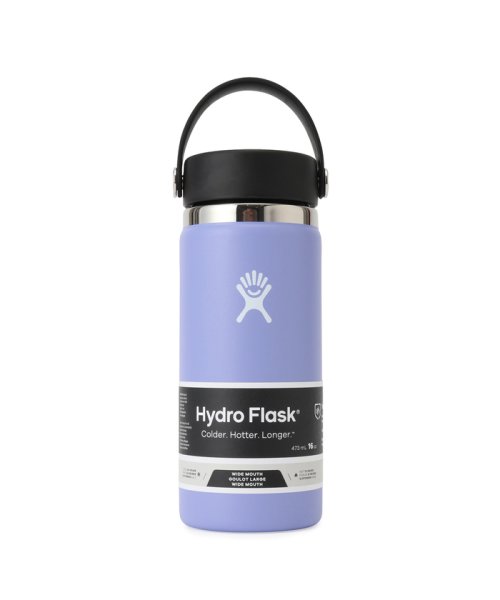 NERGY(ナージー)/【Hydro Flask】保温保冷 ハイドロフラスク 16oz Wide Mouth/パープル（50）